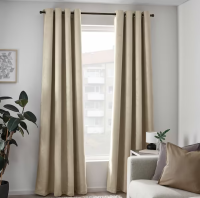 Block-out curtains, 1 pair, size 145x250 cm.