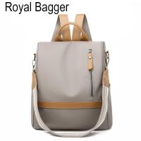 Royal Bagger ใหม่ผู้หญิงกระเป๋าสะพายไหล่สบายๆแฟชั่นความจุขนาดใหญ่กระเป๋าสาวนักเรียนป้องกันการโจรกรรมกันน้ำกลางแจ้งเดินทางกระเป๋าเป้สะพายหลังผู้หญิงที่สง่างาม