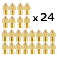 24Pcs MK8 Extruder Nozzles Head Hotend (0.2  0.3  0.4  0.5  0.6  0.8  1.0) mm M6 Thread for Creality Ender 3/3 Pro/3 V2  Ender 5 3D Printer Parts