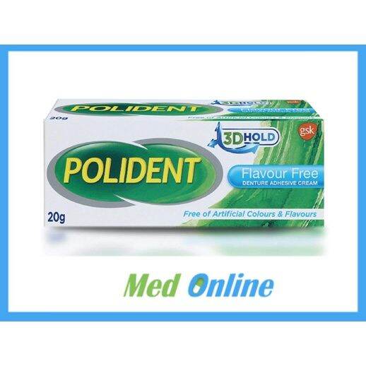 Polident Flavour Free Denture (Pustiso) Glue Adhesive Cream 20g Lazada PH