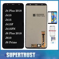 กับกระจกนิรภัยสำหรับ Samsung Galaxy J4 J4บวก J415 J415f J410 J6บวก J610 J6จอแสดงผล Lcd แบบสัมผัสหน้าจอที่สำคัญ