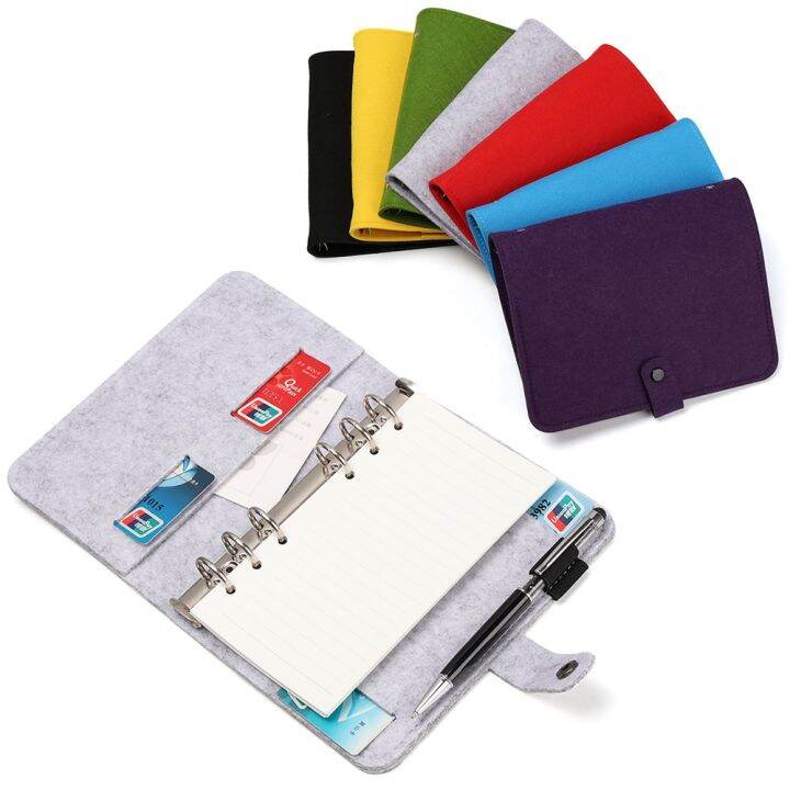 new-a5-a6-felt-notebook-fabric-binder-diary-paper-holder-stationery