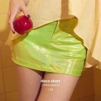 Disco skort lime pearl