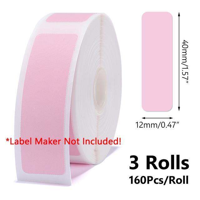 colorful-niimbot-d11-d110-d101-printing-label-12x30-12x40-15x30-15x50mm-for-niimbot-wireless-label-maker-waterproof-paper-rolls