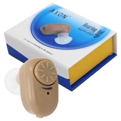 ♘ Super Mini Hearing Aid Ear Sound Amplifier Adjustable Tone Hearing Aids Portable Ear Hearing Amplifier for the Deaf Elderly