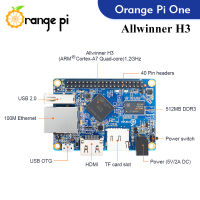 Orange Pi One Power Supply บอร์ดเดียวคอมพิวเตอร์1G RAM Allwinner บอร์ดพัฒนา H3รองรับ Android4.4 Ubuntu Debian