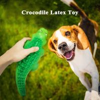 Latex Crocodile Pet Dog Toy Squeaky Sound Training Toys Teeth Cleaning Chew Toy Pets Interactive Play Supplies Pet Accessories Toys