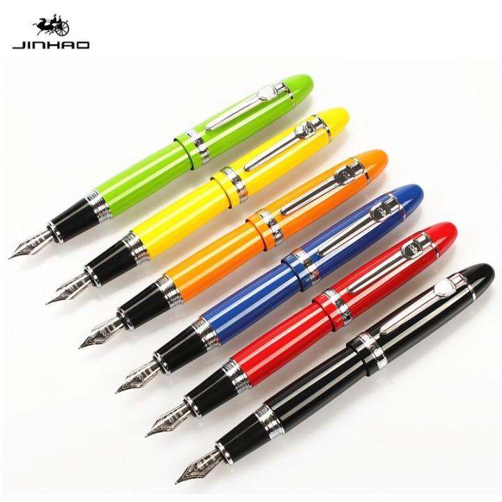 JINHAO 159 18KGP 0.7mm MEDIUM BROAD NIB FOUNTAIN PEN 8 COLORS FOR ...