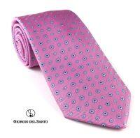 Giorgio Del Sarto Pink Necktie Fabric Texture เนคไทสีชมพูมีเท็กเจอร์