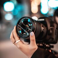 Walking Photography Foreground Bokeh Double Half Moon Refractor Special Effect Filter Lens Halo Prism SLR Accessories Soft Mirror camera