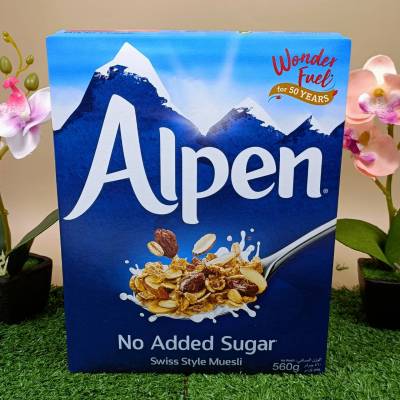 Alpen Muesli No Added Sugar 560g อัลเพน มูสลี่ ไม่เติมน้ำตาล 560g