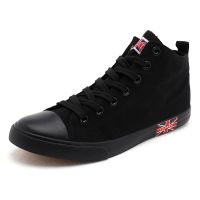 ❀❀◙  A new high for 2020 summer sandals male han edition tide joker  young breathable in black canvas shoes