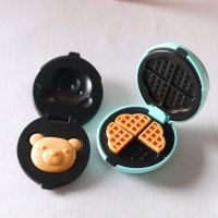 1Set Children 1/6 1/12 Miniature Simulation Waffle Maker Toaster Bread Machine Kids Pretend Play Kitchen Small Appliances Toys