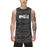 Summer Quick Dry Mesh Breathable Gym Fitness Outdoor Workout Tank Tops Men Sleeveless Casual Fashion Hip Hop Camouflage T-shirt