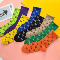 New Fashion Novelty Harajuku lettering Socks women Skateboard street sports Casual socks long tube socks 2021 hot sale