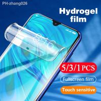 5/3/1Pcs 9D protective film for huawei p smart 2021 2020 S Z pro plus 2019 2018 hydrogel film Not Glass phone screen protector