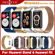 Dây đeo bằng thép không gỉ cho Huawei Band 6 Strap Huawei Watch Fit Band Milanese Magnetic Buckle cho huaweiwatch fit Vòng đeo tay thay thế Dây đeo kim loại thumbnail