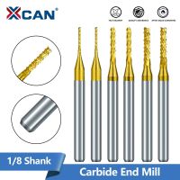 【DT】hot！ XCAN PCB Milling Cutter 1/8 Shank Carbide End Mill Machining Router Bit for Woodworking Corn