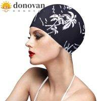 【health】 DONOVAN Swimwear Hats Men Women Adults Long Hair Ear Protect Waterproof Calico Swim Cap Quick Dry Sports Swim Pool Breathable Swim Pool Hat