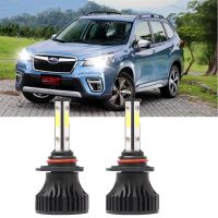 2PC Bright 6000K สีขาว9005 LED ไฟสูงไฟฉายคาดศีรษะไฟหน้าสำหรับ SUBARU FORESTER (SH) ปี2009-2021