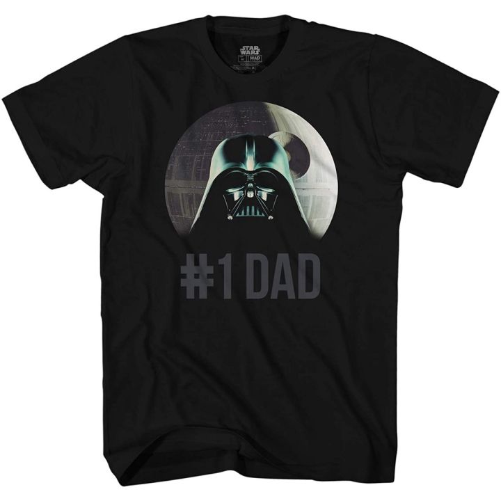 เสื้อยืดเด็กชาย-star-wars-darth-vader-dad-of-the-year-fathers-day-adult-tee-graphic-t-shirt-for-men-tshirt-discount-stars-5xl