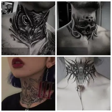 temporary tattoos for men neck