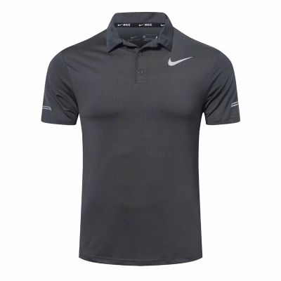 Elastic quick-drying golf mens short-sleeved T-shirt summer sports fitness breathable POLO shirt for men golf