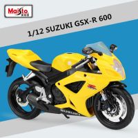 Maisto 1:12 Suzuki โมเดล Gsx-R600แข่งรถมอเตอร์ไซค์,โมเดลรถจักรยานยนต์กีฬาบนถนนแบบจำลองสำหรับเด็ก