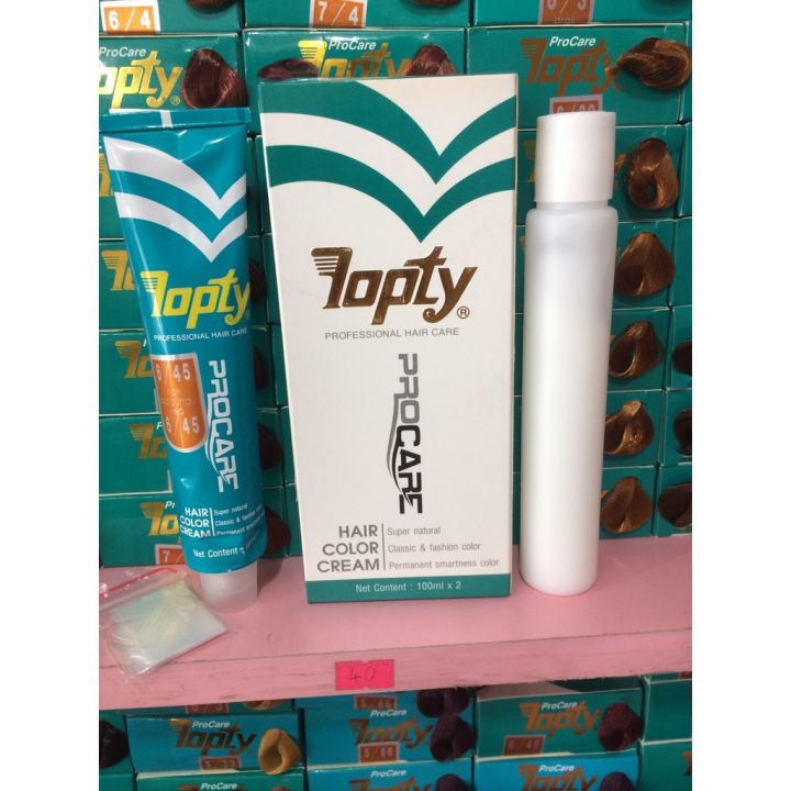Thuốc nhuộm tóc Topty: Làm mới diện mạo với thuốc nhuộm tóc Topty. Sản phẩm được công thức độc quyền và chất lượng tốt nhất, giúp cho mái tóc của bạn chắc khỏe, mềm mượt và đầy sức sống. Hãy khám phá bảng màu đa dạng của thuốc nhuộm Topty và thử ngay cho tóc của bạn nhé.