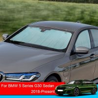 ฝาครอบป้องกันรังสียูวีสำหรับ BMW 5 G30ซีดาน2018-2025ที่บังแดดรถยนต์ผ้าม่านหน้าต่างอุปกรณ์รถเปิดหลังคาหมวกกันแดด