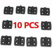 10PCS 40x30mm Small Hinges Black Mini Plastic Door Bearing Butt Cabinet Drawer Jewellery Box ABS Hinge For Furniture Hardware