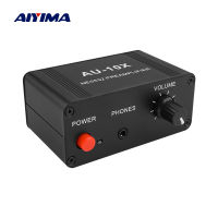 AIYIMA NE5532สเตอริโอเพลงสัญญาณเสียง Preamplifier หูฟัง Pre AMP Board กำไร20db RCA 3.5มม. Volume Control Tone DC 12V