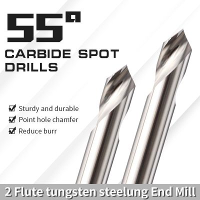 Augusttools HRC55 90 °เครื่องตัดมิลลิ่งลบมุมพร้อมร่องตรงอลูมิเนียม End Mill คาร์ไบด์ทังสเตนเหล็ก CNC Router Bits