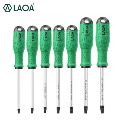 LAOA 7pcs Torx screwdriver S2 alloy steel Magnetic screwdriver T8T10T15T20T25T30T40