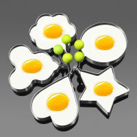 Spot parcel post Spot Thickened 430 Stainless Steel Omelette Maker Heart Shape Fried Egg Model Creative Omelette Mold