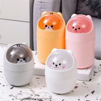 dghjsfgr Cute Cartoon Car Trash Cans Car Storage Debris Barrels Garbage Dust Holder Rubbish Cases Bin Auto Waste Organizer Bear Style