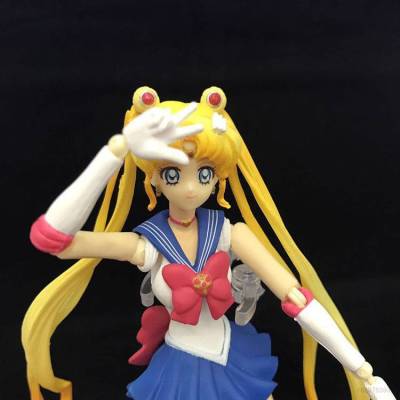 Sailor Moon Tsukino Usagi Action Figure Movable Joints Model Dolls Toys For Kids Gifts Collections Ornament