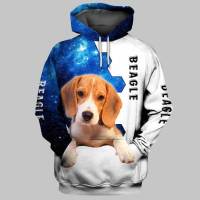 HX ล่าสุดยอดนิยม Beagle Hoodie ผู้ชายและผู้หญิงเสื้อกีฬา 3D พิมพ์แฟชั่นฤดูใบไม้ผลิและฤดูใบไม้ร่วงฮาราจูกุกีฬาลำลองส่งตรง