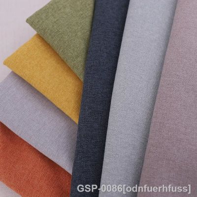 Odnfuerhuss Fuss Tecido Liso De Sofá-Camas Para Cortina Material Têxtil Linho Simples