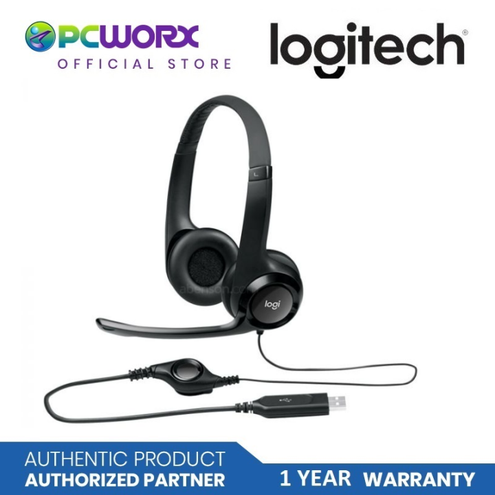 Logitech H390 Stereo Headset USB with Noise Cancelling Microphone
