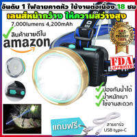 ไฟคาดหัว ไฟฉายคาดหัว ไฟฉายแรงสูง ไฟฉายเดินป่า รุ่น SN-S001 หลอดรุ่นใหม่ CREE XML-T6 (สีดำ) แถมฟรี อแดปเตอร์ชาร์ตไฟและแบตเตอรี่ 4200mAh