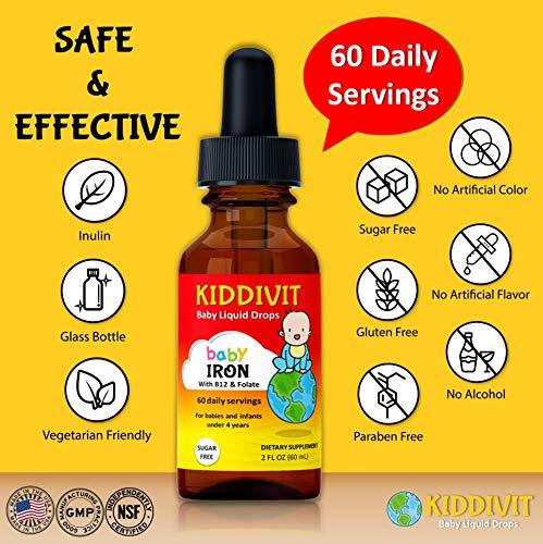 [PRE-ORDER] Kiddivit Baby Iron Liquid Drops with Vitamin B12 & Folate ...