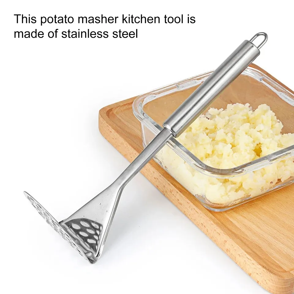 2 Pcs Potato Masher, Heavy Duty Stainless Steel Integrated Masher Kitchen  Tool Wire Masher for Potatoes, Avocados, Beans, or Fruit & Vegetables -  Yahoo Shopping