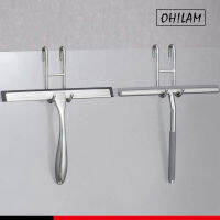 Shower Glass Door Hooks Bathroom Frameless Drilling-Free Hanger for Bathing Suits Robe Towel Squeegee Loofah Shaver Rack Hooks