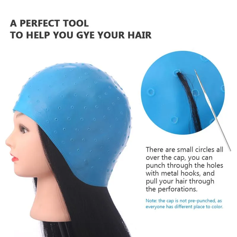 Cap Hair Dye Frosting Dyeing Highlighting Bleaching Hook Hat Silicone Highlight Coloring Colouringtools Styling Streaking | Lazada PH Cap Hair Dye Frosting Dyeing Highlighting Bleaching Hook Hat Silicone Highlight Coloring Colouringtools Styling Streaking | Lazada PH