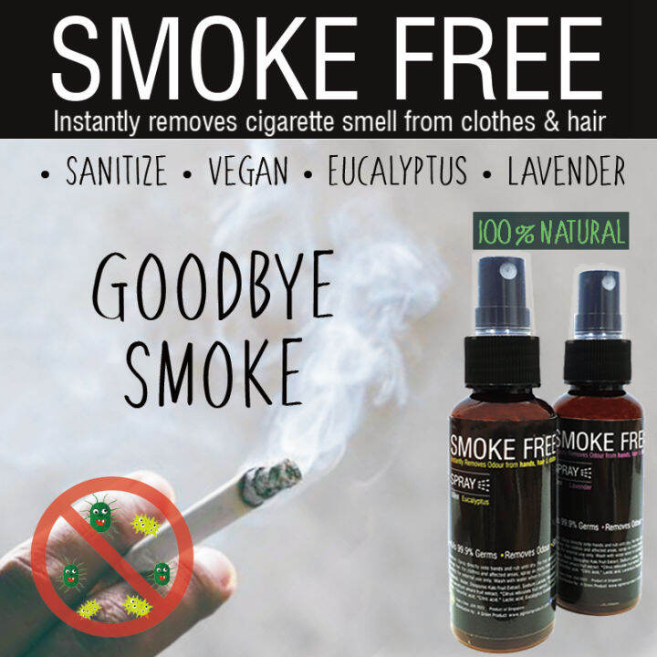 Smoke Free Deodorizer Spray Removes Odours Antibacterial No more