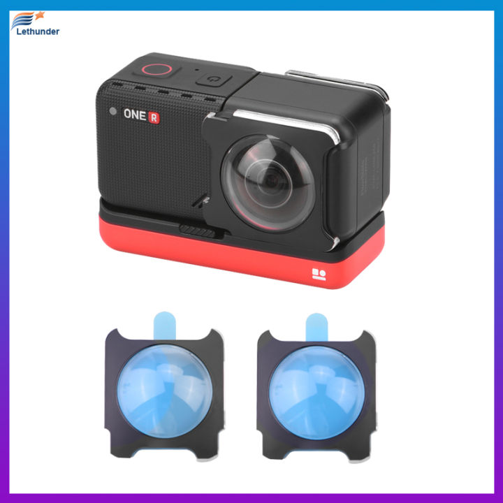 sticky-lens-guards-ตัวป้องกันเลนส์พาโนรามาเข้ากันได้สำหรับ-insta360-one-r-rs-action-camera-อุปกรณ์เสริมฝาครอบกันฝุ่น