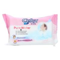 AQU ทิชชู่เปียก   ผ้าเช็ดทำความสะอาด CELLOX PURE WATER 50ใบ ตัวช่วยในการทำความสะอาดผิว และสิ่งของต่างๆ ผ้าเปียก  กระดาษเปียก