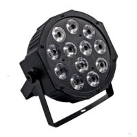 1แพ็ค12X18W RGBWA UV 6IN1 Led ซูม Par Light Bright เลนส์ LED PAR 64 Premixed สี10-60ซูมยืดหยุ่นวงเล็บ Truss Mounting