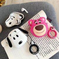 【hot sale】 ◄ C02 Cute Lotso bear Snoopy case for Airpods pro gen 2 1 2 3 pro soft Silicone Earphone Protective Cover portable